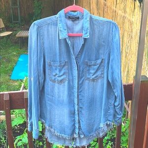 Velvet Heart Button Down Shirt size L
